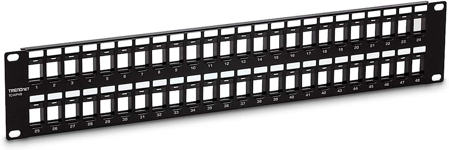 TRENDnet 48-portowy pusty panel krosowy Keystone 2U HD